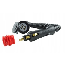 Din to 2x USB adapteris