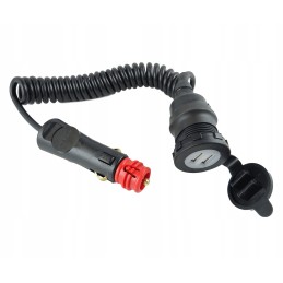 Din to 2x USB adapteris