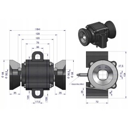Sukomplektuotas 26x26 diskinių akėčių guolis