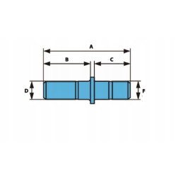 Rato varžtų komplektas m18x1 5x57mm smeigė 0980380050 bpw