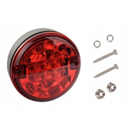 LED galinis rūko žibintas 12v 24v ursus jcb