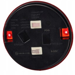 LED galinis rūko žibintas 12v 24v ursus jcb