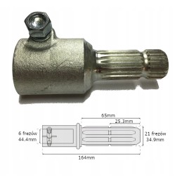 Kardaninio veleno adapteris 6 pjaustytuvai 44 4 mm 21 pjovikliai 34 9 mm