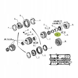 Claas sinchroninė rato įvorė 7700006090 originali