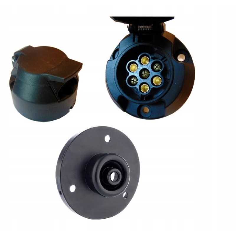 12v lizdas 7 kontaktų elektros jungtis su poveržle