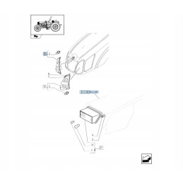 Priekinis dešinysis žibintas new holland 84156844 cnh
