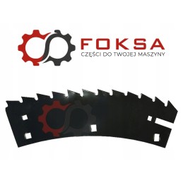 Dešinysis pašarų kombaino pjovimo peilis su įduba 999549