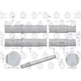 Dešinysis vairo kaištis C 360 originalus Ursus