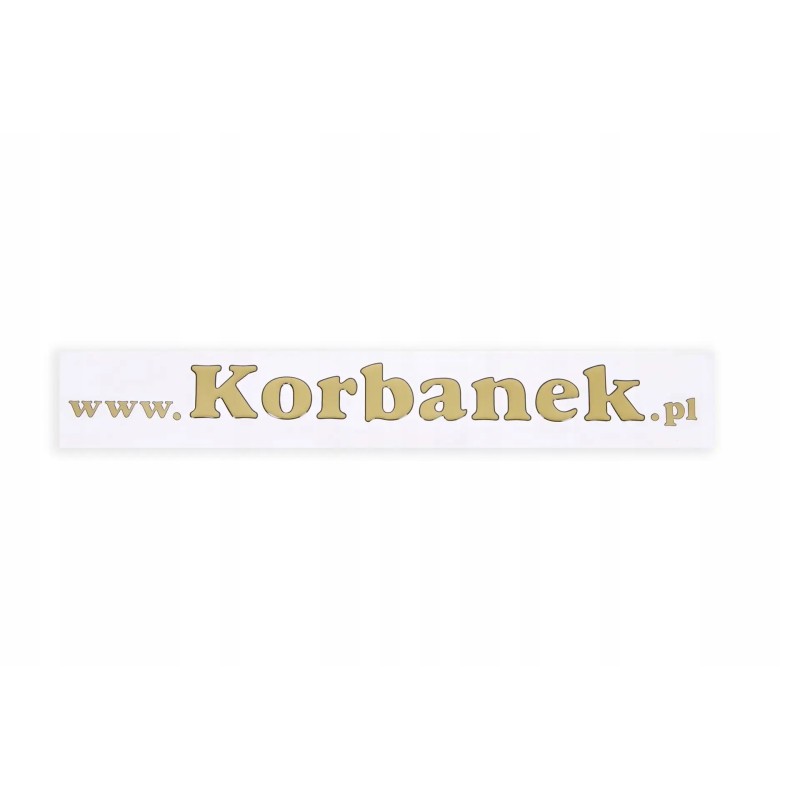 Logo1 3D korbanek logotipo lipdukas