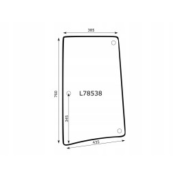 Dešiniojo šoninio lango john deere ii versija l78538