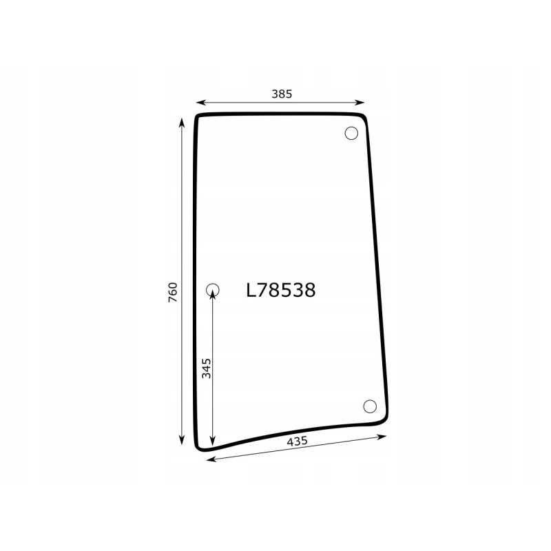 Dešiniojo šoninio lango john deere ii versija l78538