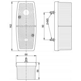 Galinis kombinuotas žibintas LZT 311 universali priekaba