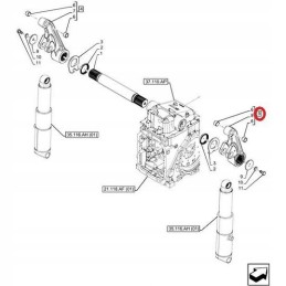 Dešinė pakeliama svirtis ford new holland 47125530