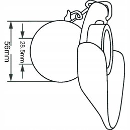 Sustiprintas rutulys, kat.2 2, juodas 148198