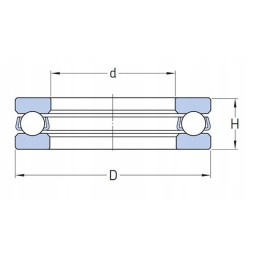 Atraminis guolis 51108 flt c360 c 360 vairo rankenėlė
