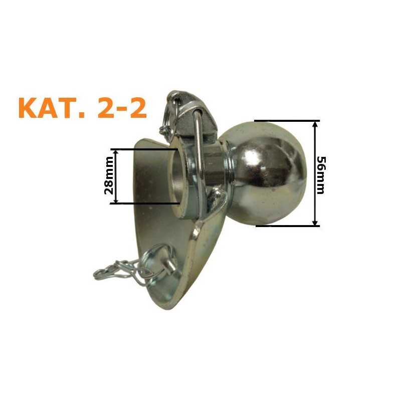 Apatinis pakabos rutulys 28x56mm 2 kat. 2 flanšas