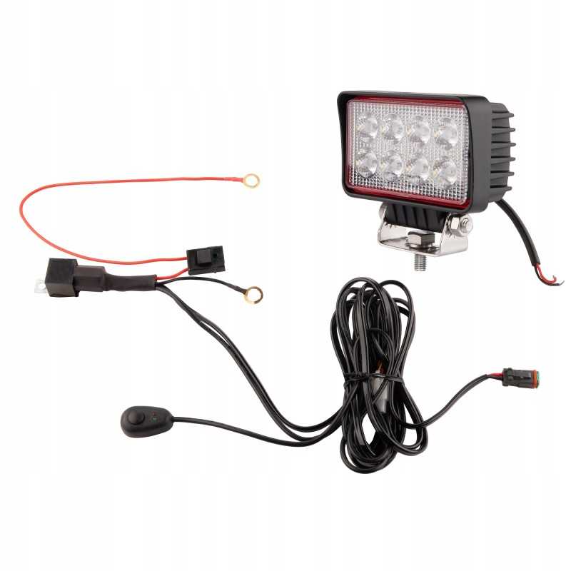 Darbo lempa 8xLED 1826 lm 21w jungtis