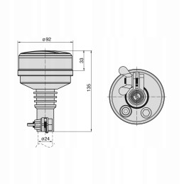 Gaidžio signalinė lempa Cobo 1080877