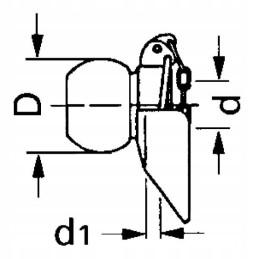 Kamuolys su apykakle 37x64 mm 3 kategorija