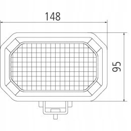 Darbinis žibintas 14 LED 148x95 mm 2800 lm 12 24 v