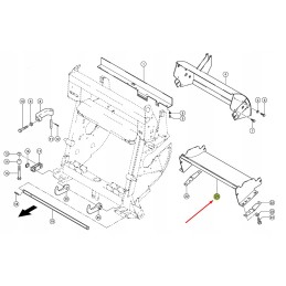 Claas Jaguar 986281 pašarų kombaino dugno dangtis