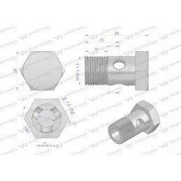 Metrinis perpildymo kilpinis varžtas m18x1 5 Warynsk