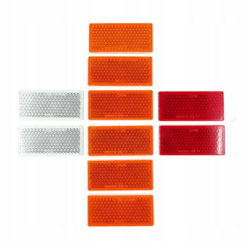 10 priekabų atšvaitų komplektas buvo 105