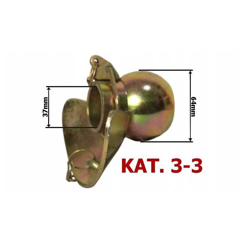 Pakabos rutulys 64x37x12mm su kat 3 apykakle