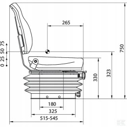 Sėdynė su mechanine pakaba