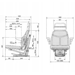 Sėdynė su mt cobo dirbtinės odos apmušalais