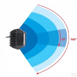 LED darbinė lempa 30w 2850lm trumpa šviesa