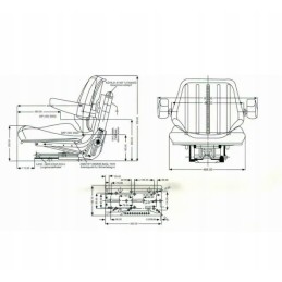 Grammer sėdynė MSG44 1HBA pagaminta iš plastiko