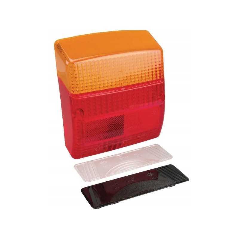 Oranžinis raudonas kvadratinis lempos gaubtas