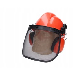 Apsauginis šalmas medkirčiui grandininiam pjūklui su sertifikatu