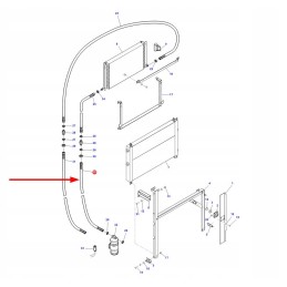 D45080066 alyvos aušinimo guminė žarna