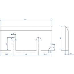 Rebaka peiliai 205x95x10 wcb00710