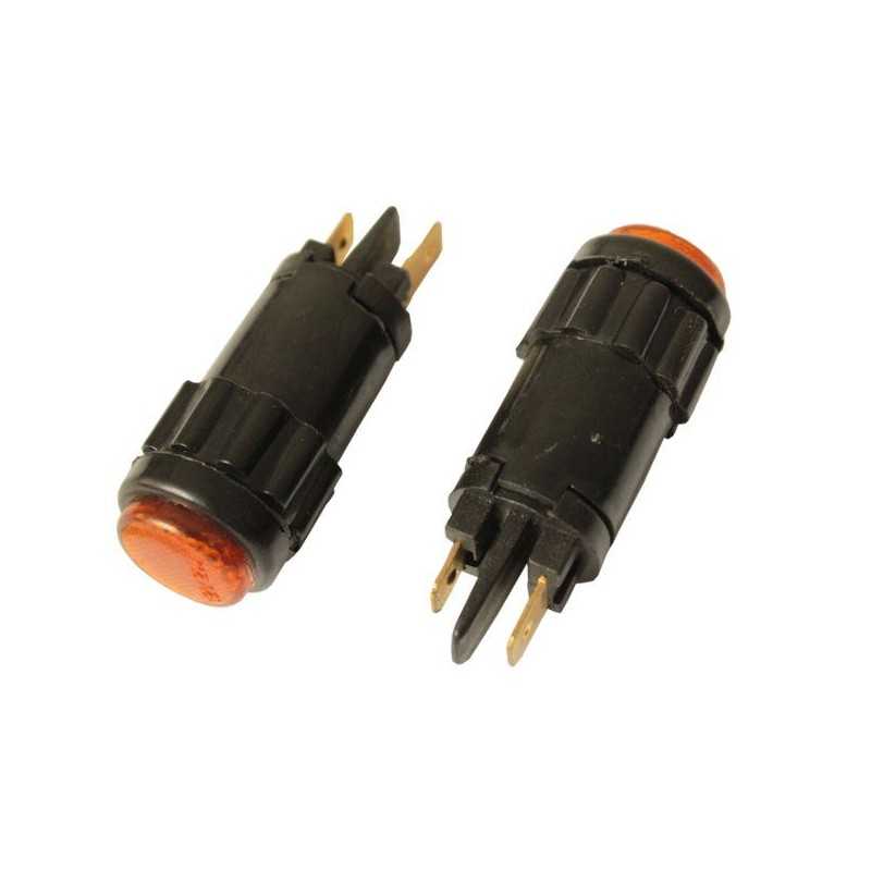 Universali geltona indikacinė lemputė, skersmuo 15 mm