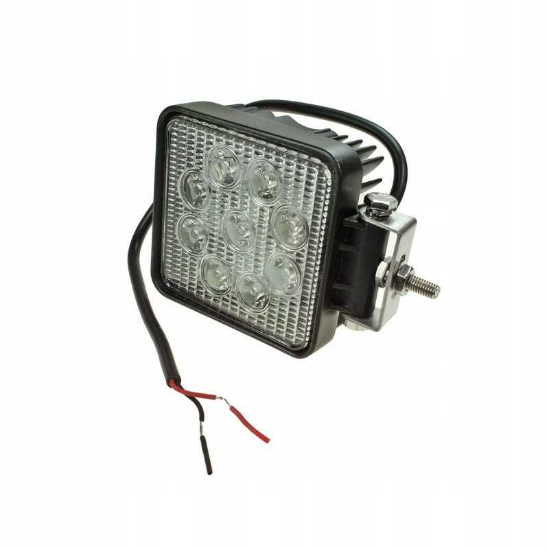 LED darbo lempa 9 3w square motorra