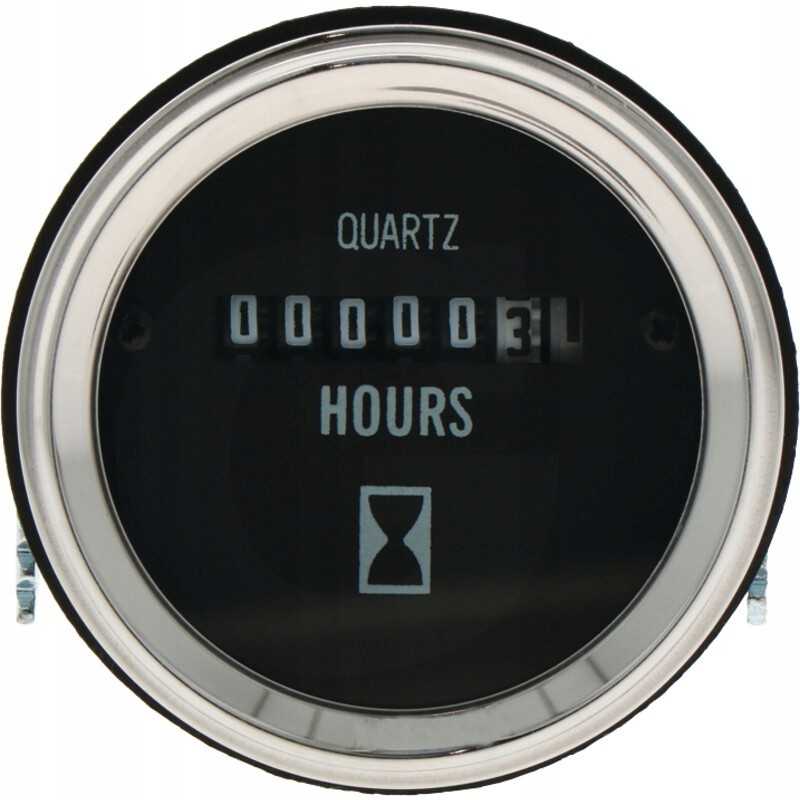 Granito valandų skaitiklis 12v 28v 52mm vokiškas