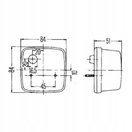 Galinis žibintas hella 2sb003014151
