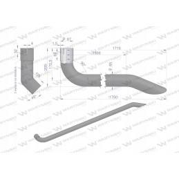 Duslintuvo išmetimo vamzdis AL164071 John Deere Motogene