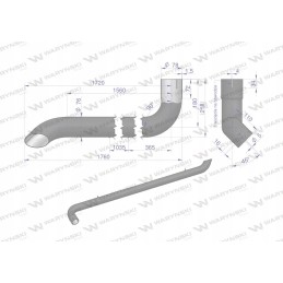 Duslintuvo išmetimo vamzdis AL164277 John Deere Motogene