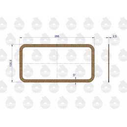 Galvutės tarpiklių komplektas C 330 originalus Ursus