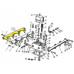 Vandens vamzdis 40010501 c 360 zetor 46405010