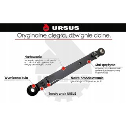 Kabelio apatinė svirtis 3514 3512 mf3 originalus Ursus