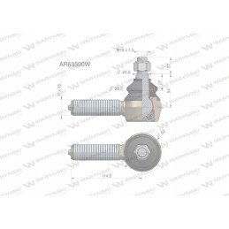 Vairo jungtis 114 5mm 1 ar63590 atsargus