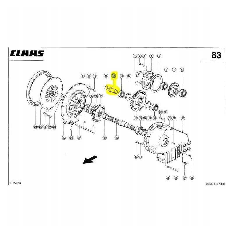 Claas Jaguar 0774811 sankabos disko velenas