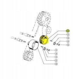 Claas jaguar gnietownik eilinis skriemulys 0771431