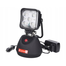 Įkraunama LED dirbtuvių lempa 12v 230v kramp