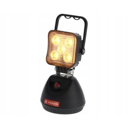 Įkraunama LED dirbtuvių lempa 12v 230v kramp